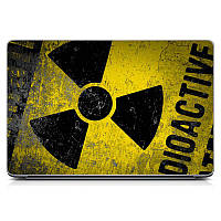 Наклейка на ноутбук 15.6"-13.3" Radioactive Матова 380х250 мм, подарунок хлопцю, брату