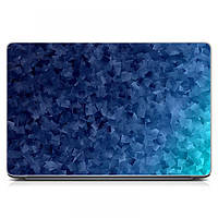 Защитная наклейка для ноутбука, 17.3 -13.3" 400x260 мм Синий тон Матовая, прикольные подарки парню, девушке