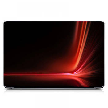 Наклейка на ноутбук захисна 15.6"-13.3" 380x250 мм Red Red abstraction Матова, наклейки на корпус ноутбука