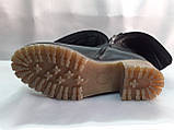 Комфортні зимові чорні напівчоботи,чоботи великих розмірів Romax, фото 6