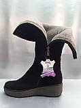 Зимові комфортні жіночі замшеві чоботи Romax, фото 3