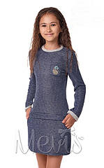 Красиве трикотажне плаття з довгим рукавом для дівчинки ТМ Mevis 2891 розміри 122