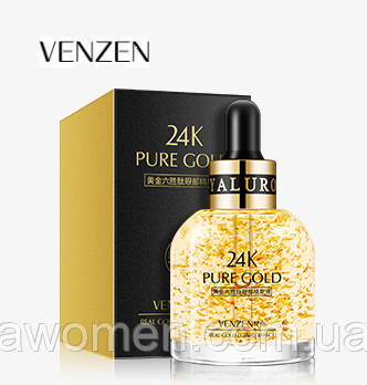 Уценка! Сироватка Venzen Pure Gold 24 K Argireline Eye для очей 30 ml (м'ята коробка)