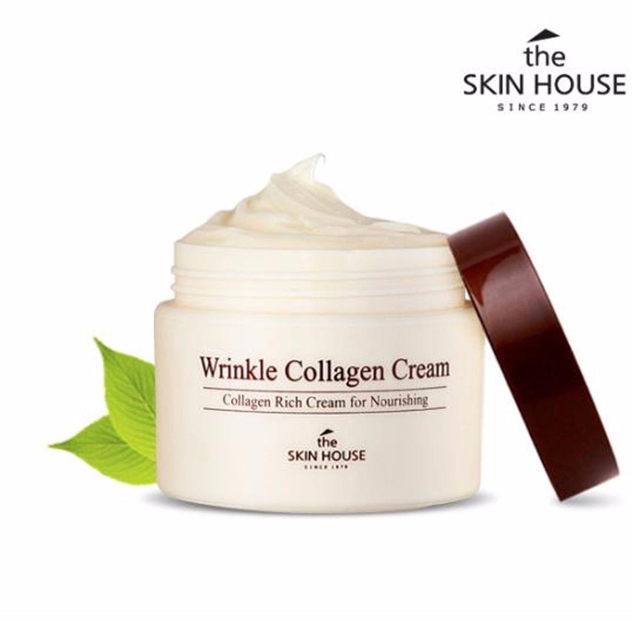 Антивозрастной крем с коллагеном THE SKIN HOUSE Wrinkle Collagen Cream 50 мл Корея