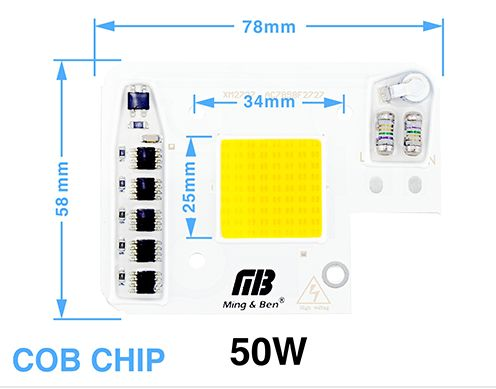 №11 LEd Smart IC 50w 6000K Світлодіод 50 ват 220 вольт