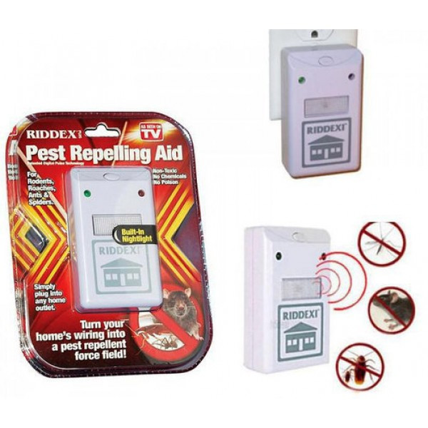 Електромагнітний відлякувач мишей і комах Riddex Pest Repelling RR-214, фото 1
