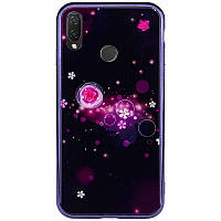 TPU+Glass чохол Fantasy для Xiaomi Redmione 7/ note 7 pro/ note 7s — бульбашки та квіти