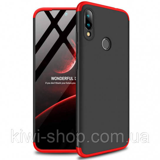Пластикова накладка GKK LikGus 360 градусів для Xiaomi Redmi Note 7 / Note 7 Pro / Note 7s — колір червоний