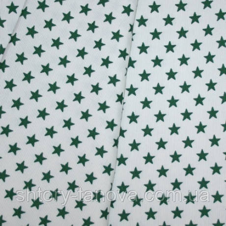 Декор зірки зелений фон білий