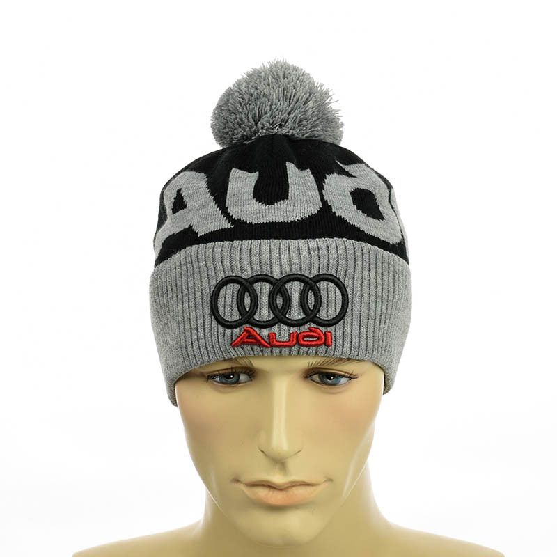 Підліткова шапка "Audi" сірий