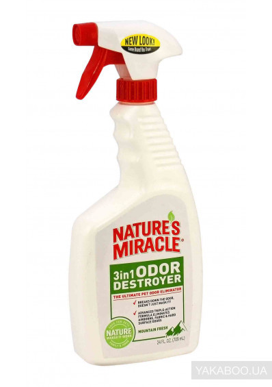 Усунач плям і запахів Nature's Miracle 3in1 Odor Destroyer