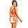 Жіноча еротична, спідня сексуальна білизна, сітка, червона та чорна 11117-б, фото 2