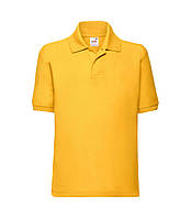 Детская футболка поло желтая 417-34