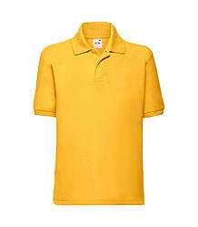 Дитяча футболка поло жовта 417-34