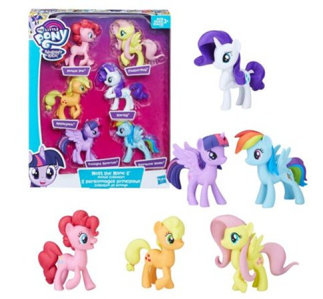 Травень літтл поні набір 6 штук My Little Pony Meet The Mane Ponies