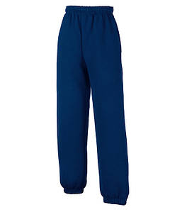 Дитячі спортивні штани з гумкою внизу Темно-Синій 128 см