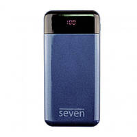 Акумулятор для портативні пристроїв SEVEN P7 10000 mAh Type-C Dark Blue