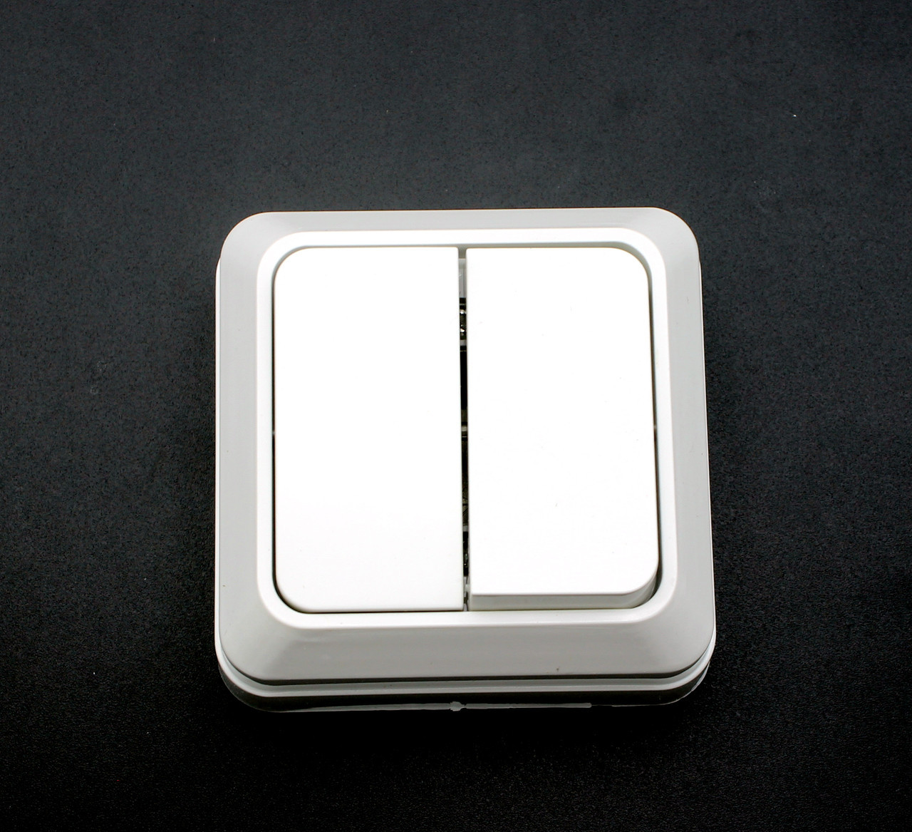 Вимикач настінний Songrui electrical накладний подвійний, фото 1