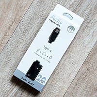 Аудіоадаптер перехідник Two-in-One USB Type C — mini jack (3,5 mm)