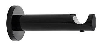 Тримач для карниза універсальний одинарний 19мм чорний мат 19.20.11.418