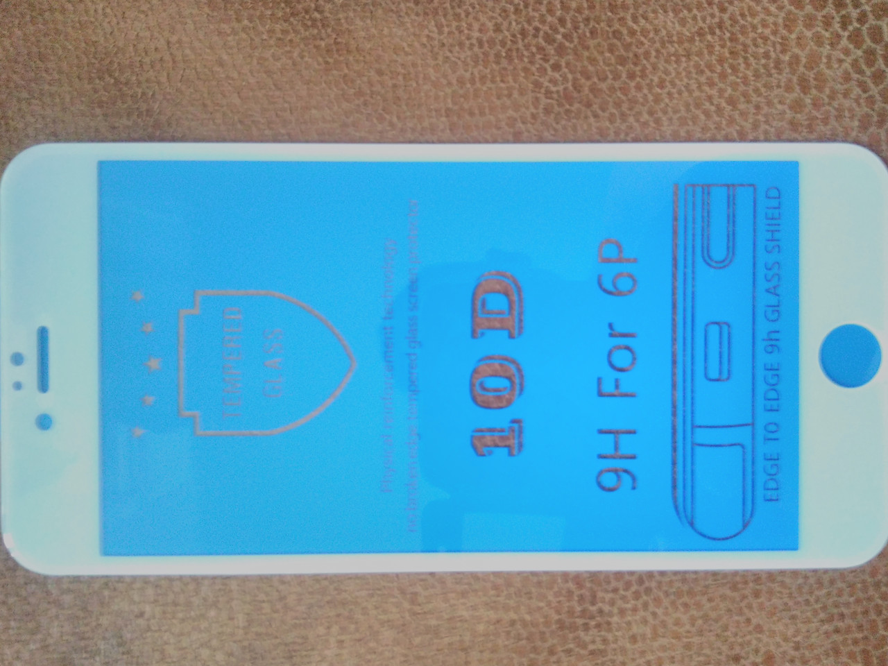 Захисне 10D скло Full Glue iPhone 6 plus (біле)