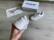 Чоловічі кросівки кеди Reebok Classic White білі, фото 4