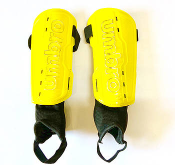 Щитки футбольні з захистом щиколотки UMBRO Жовтий