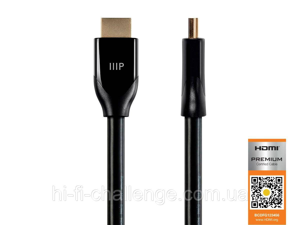 Monoprice Certified Premium HDMI кабель 4K @ 60Hz, HDR, 18Gbps, YUV 4:4:4 4.6 м