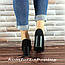 Туфлі жіночі замшеві, чорні V 1234, фото 4