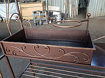 Кованый мангал с крышей  3