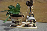 Кашпо-декор із кавових зерен, фото 3