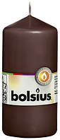 Свічка циліндр Bolsius 12 см коричнева (60/120-045Б)