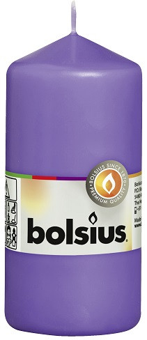 Свічка циліндр Bolsius 12 см ультрафіолетова (60/120-32758)