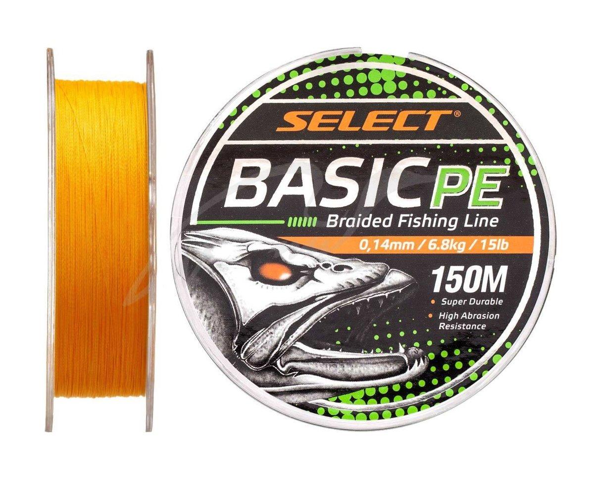 Шнур рибальський Select Basic PE 150м (оранж.) 0.06мм