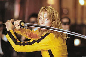 Куртка Уми Турман Вбити Білла Kill Bill шкіряна куртка жіноча, фото 2