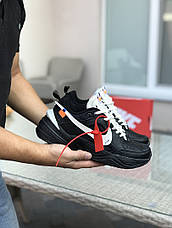 Підліткові кросівки Nike M2K Tekno,чорні з білим 45р, фото 2