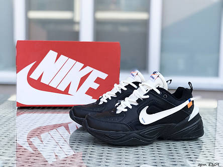 Підліткові кросівки Nike M2K Tekno,чорні з білим 45р, фото 2