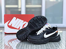 Підліткові кросівки Nike M2K Tekno,чорні з білим 45р, фото 2