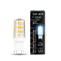 Лампа Gauss LED G9 AC185-265V 3W 4100K диммінгована (арт 107309203)