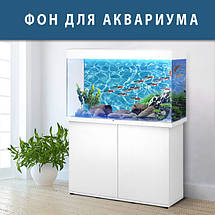 Наклейка з рибами і морською флорою для акваріума 40х65 см (650х400), фото 2