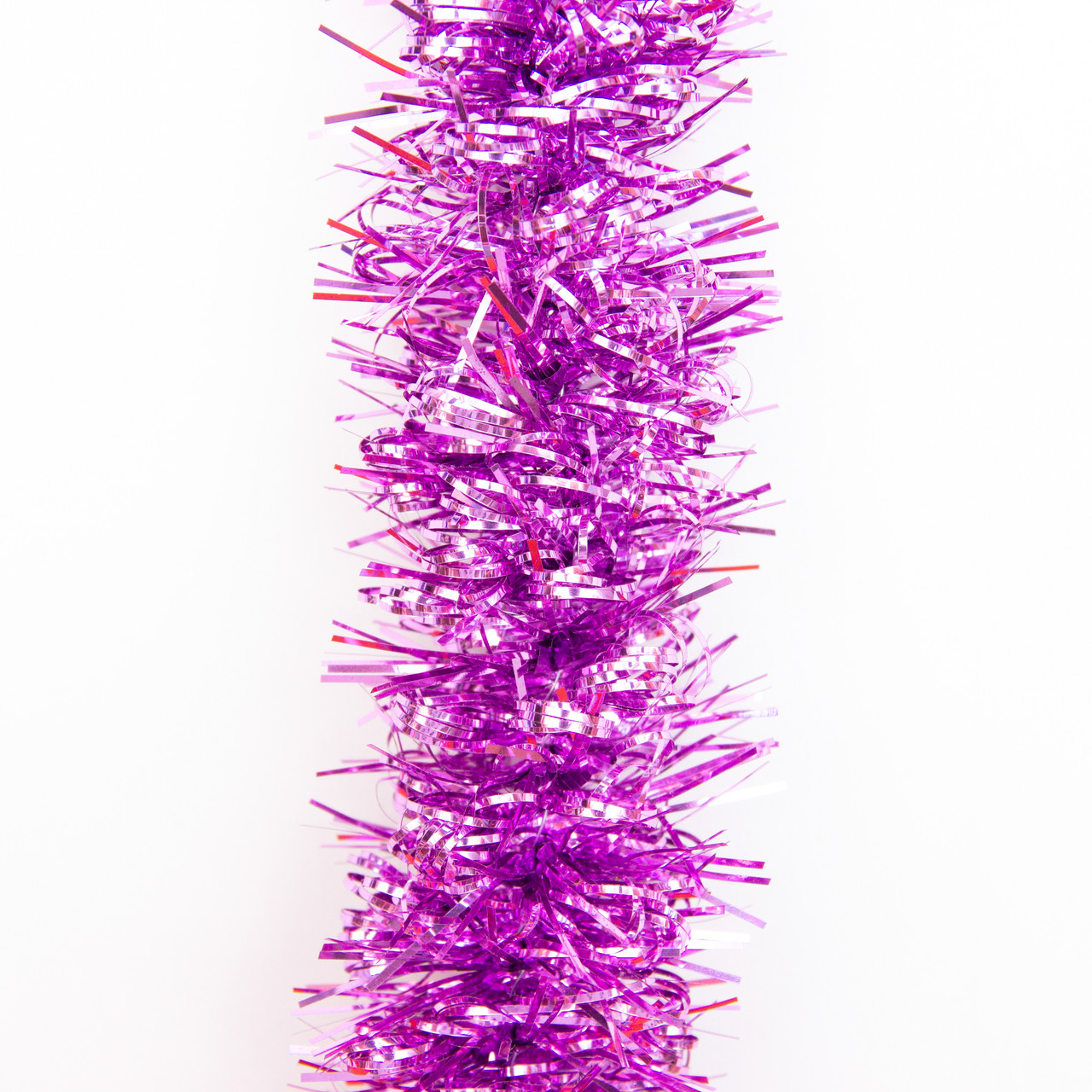 Новорічна прикраса - мішура, 200x6 см, ПВХ, фіолетовий (ГСС-60/2-6)