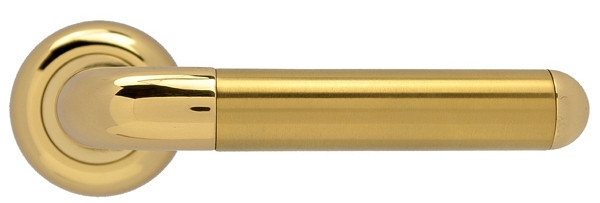 Дверная ручка с накладкой WC MARIANI BONN латунь матовая / полированная - фото 1 - id-p1031772876