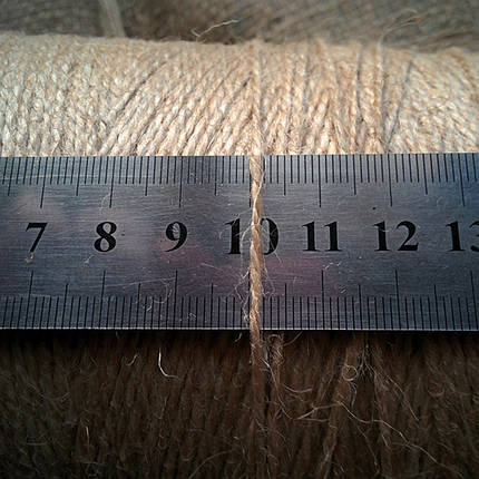 Шпагат джутовий 1 кг, 1.5 мм, 2 нитки, фото 4