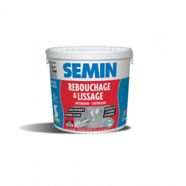 Суміш SEMIN REBOUCHAGE LISSAGE ремонтна, 1,5 кг