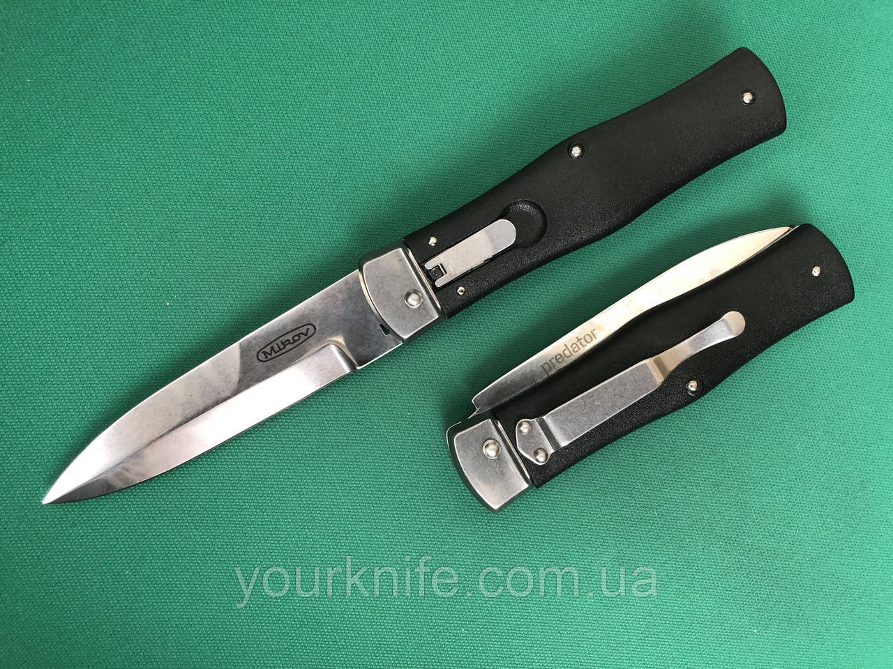 Ніж автоматичний Mikov Predator 241-BH-1/STKP N690 clip