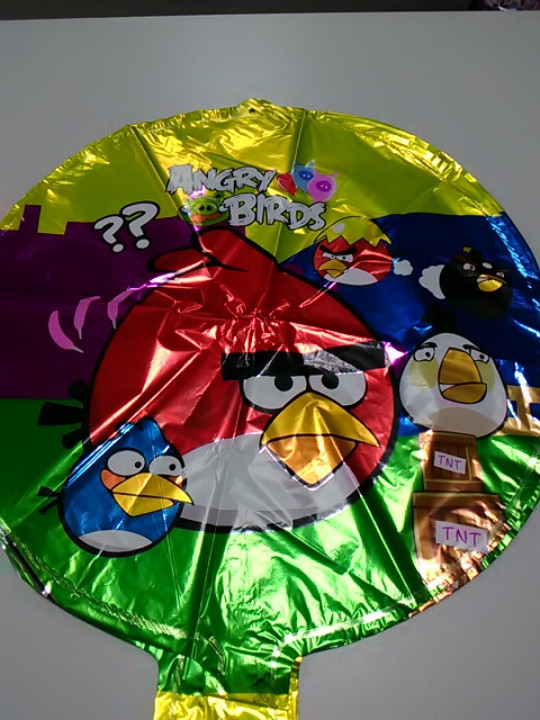 Повітряний фольгований кулька з малюнком енгрі бердц 1шт, фото 1