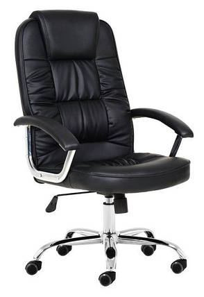 Крісло комп'ютерне офісне NEO 9947 чорне, механізм гойдання TILT, фото 2