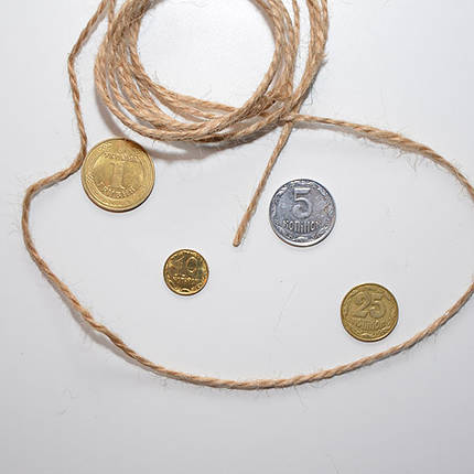 Шпагат джутовий 800 г, 2 мм, 2 нитки, фото 3