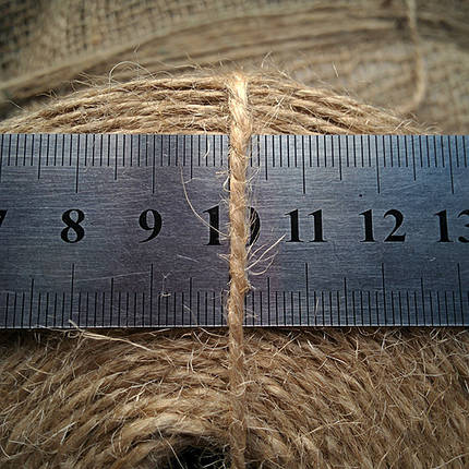 Шпагат джутовий 800 г, 2 мм, 2 нитки, фото 2