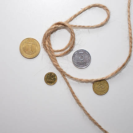 Шпагат джутовий 300 г, 3 мм, 2 нитки, фото 3